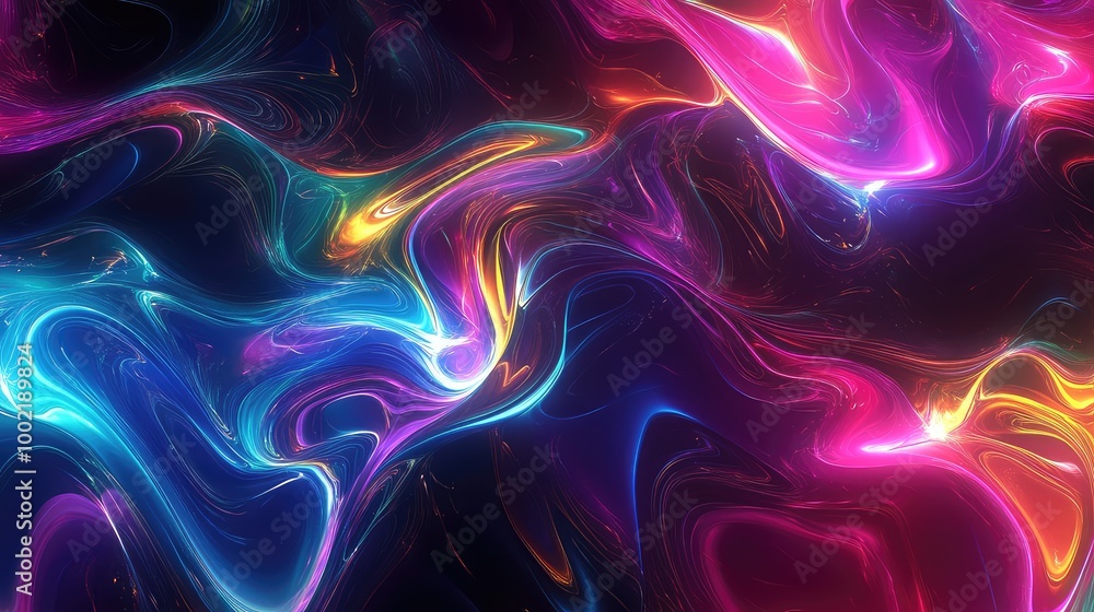 Fototapeta premium Vibrant Abstract Background with Acrylic Paints, Marble Textures, and Translucent Alcohol-Based Colors