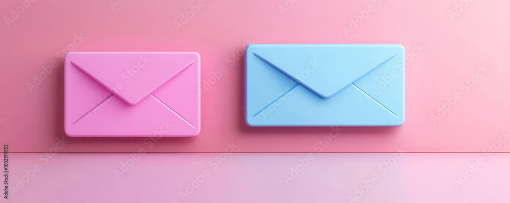 Email marketing system, automation tech, digital interface, 3D illustration Email marketing system, automation tech, digital interface, 3D illustration