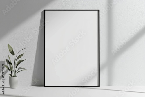 Wallpaper Mural A3 Poster Mockup on White Background created with Generative AI Torontodigital.ca