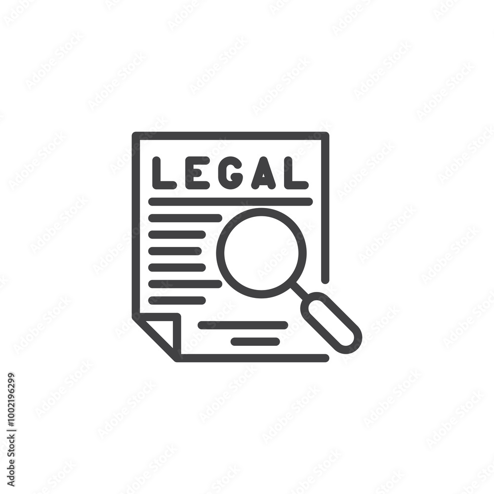 Legal Review line icon Legal Review line icon