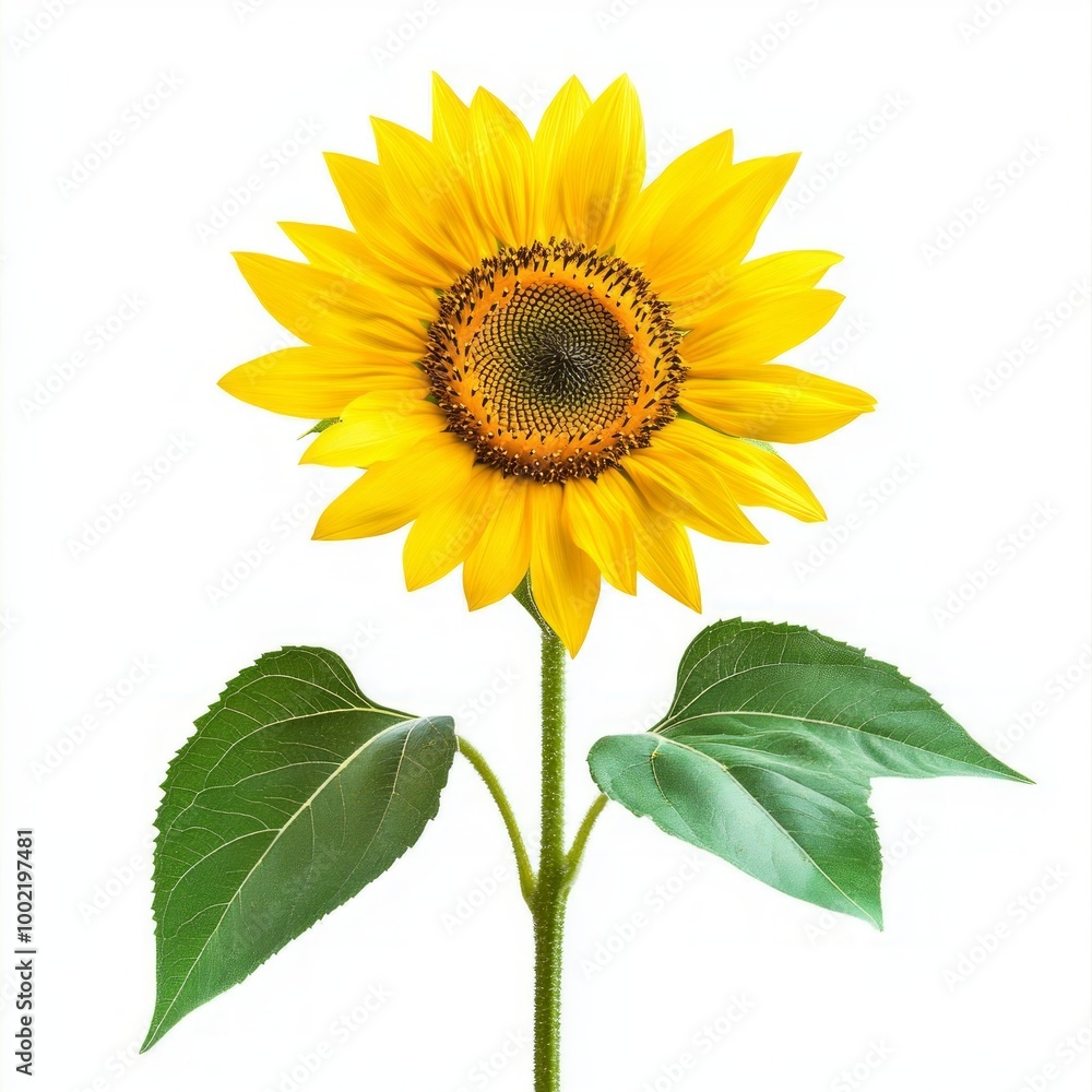 Obraz premium sunflower isolated on white background
