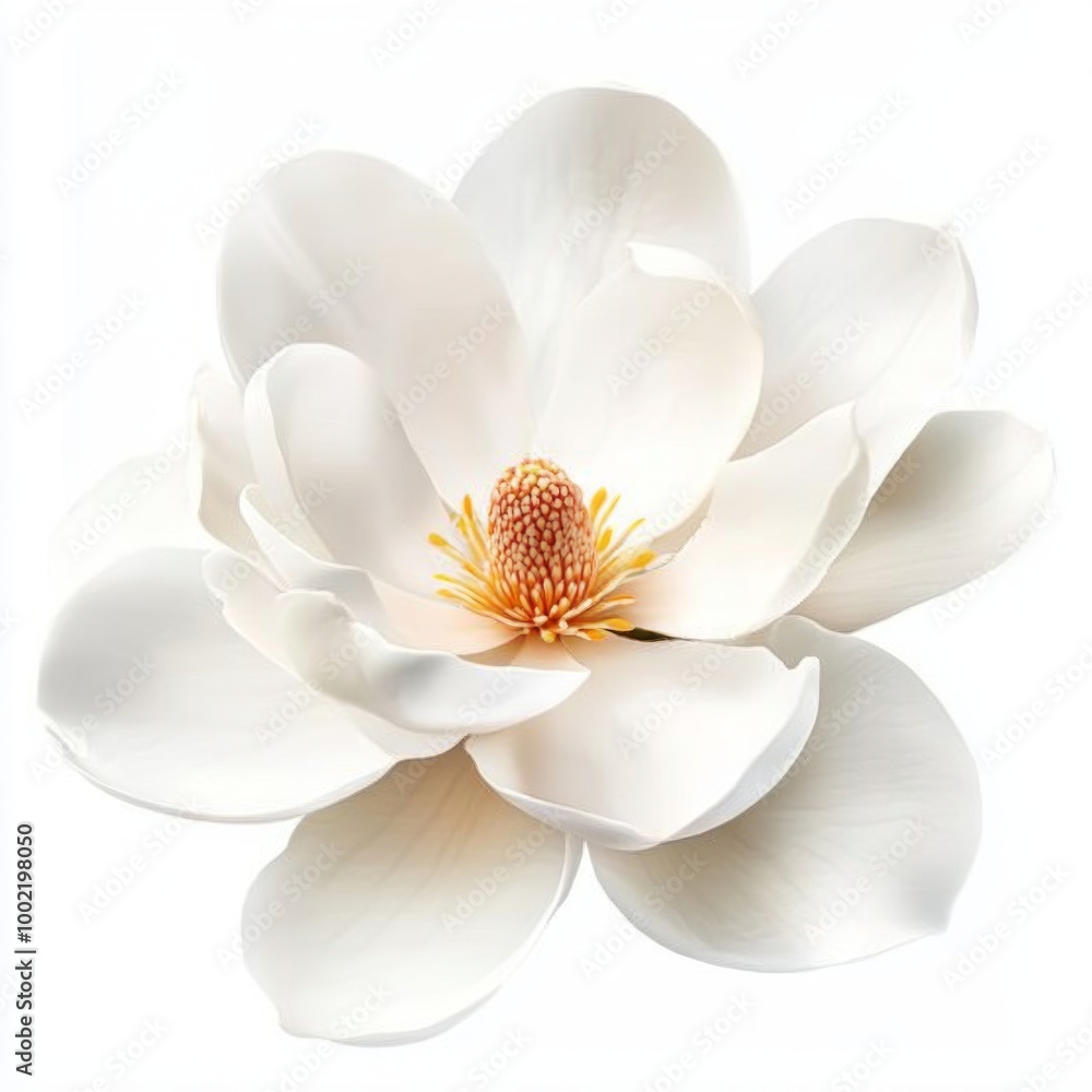 Fototapeta premium Magnolia flower isolated on white background