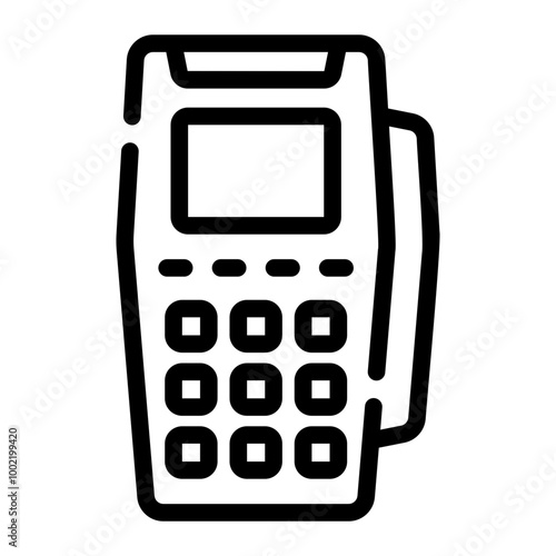 card machine Line Icon
