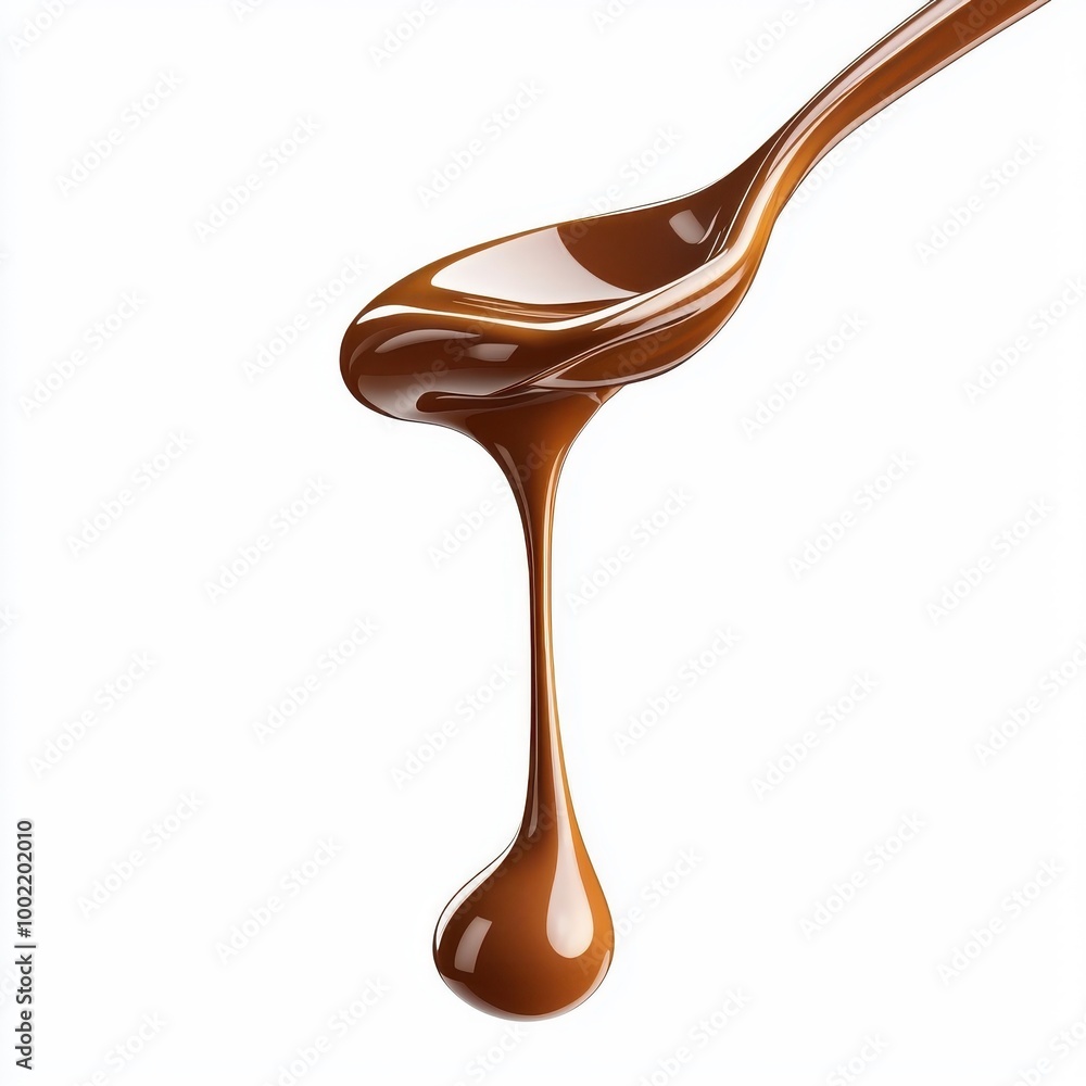 Oozing chocolate sauce, isolated on a white background, tempting and mouth-watering appearance. Oozing chocolate sauce, isolated on a white background, tempting and mouth-watering appearance.