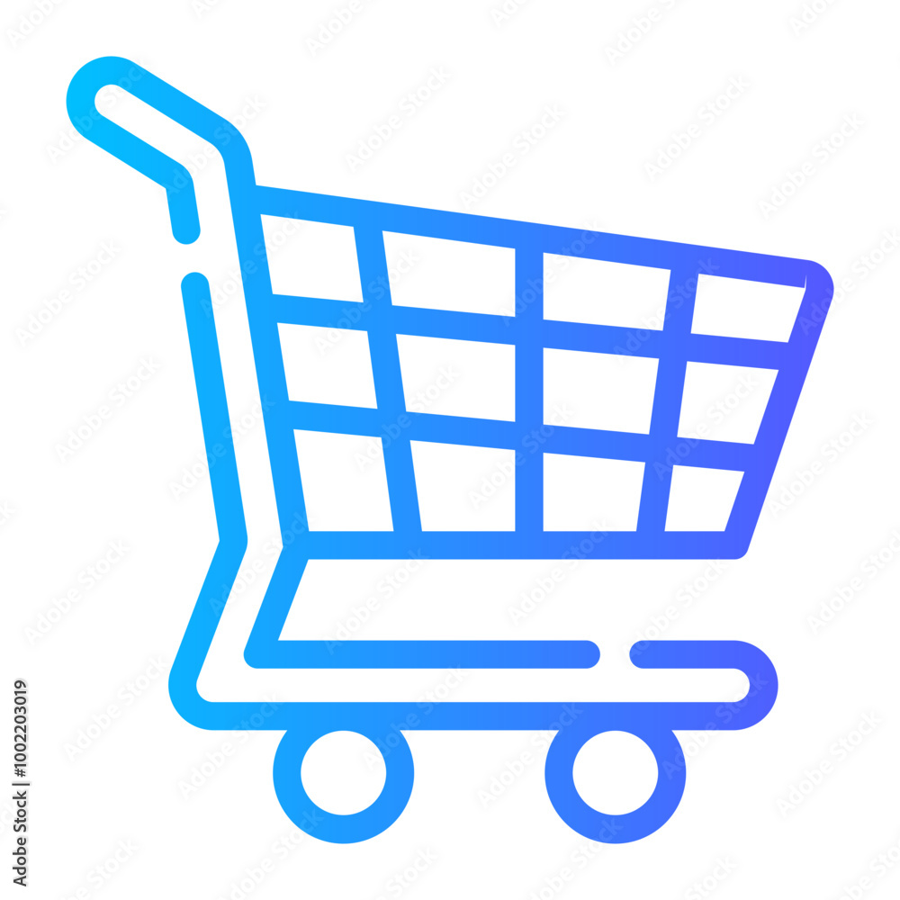 cart Line Gradient Icon cart Line Gradient Icon