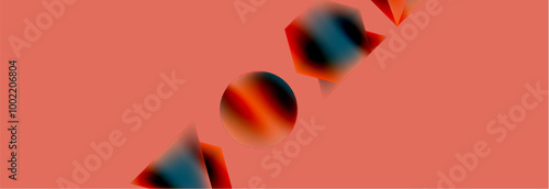 Fluid color geometric shapes abstract background. Vector Illustration For Wallpaper, Banner, Background, Card, Book Illustration, landing page
