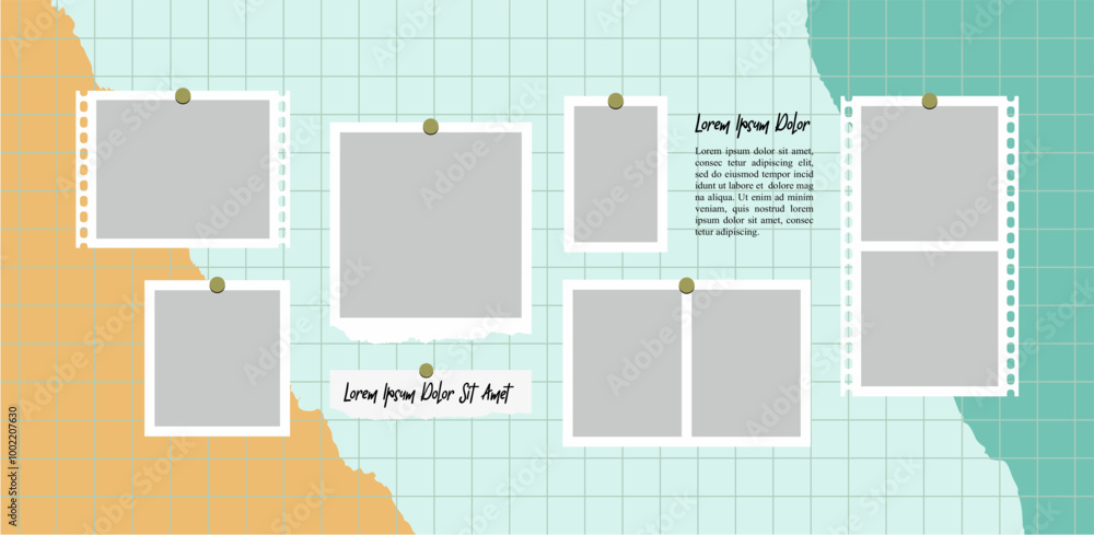 Pictures or photos frame collage. comics page grid layout abstract photo frames and digital photo wall template Pictures or photos frame collage. comics page grid layout abstract photo frames and digital photo wall template