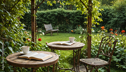 Lecture paisible au jardin