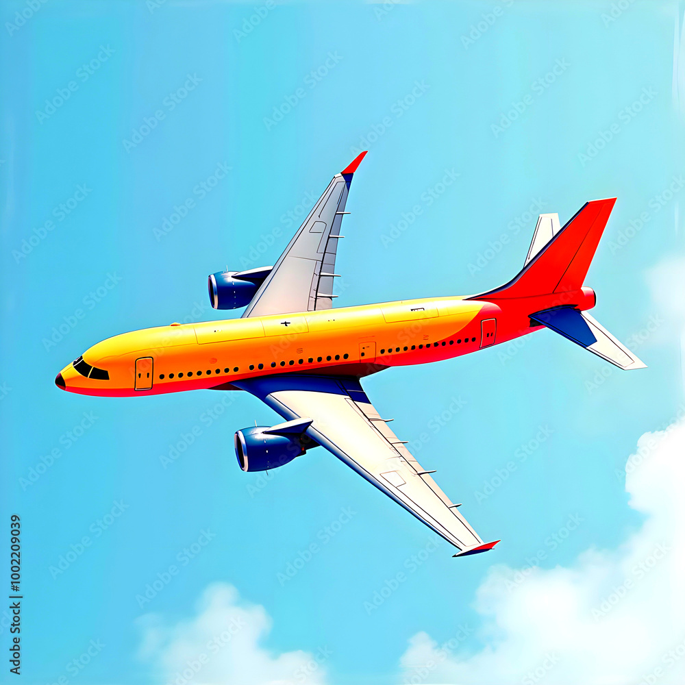 airplane flying in the sky airplane flying in the sky