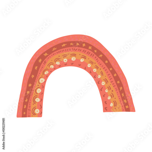 Hand-painted rainbow. Poster, decorative and applied art objects, wallpaper for the children's room.
