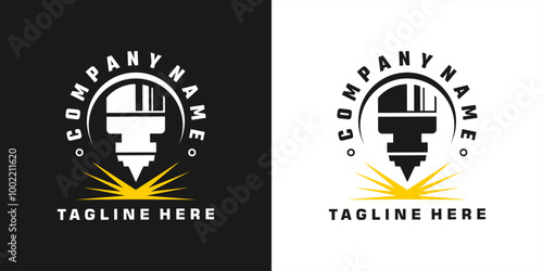  laser cutting vector logo design,icon,editable laser cutting symbol,laser cutting illustration