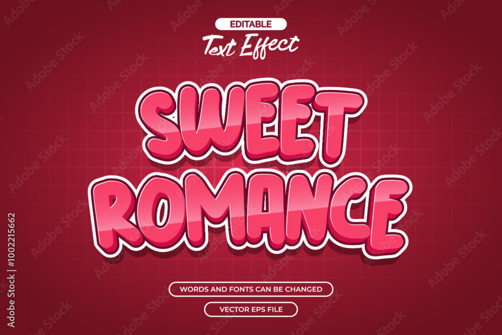 Sweet romance editable text effect Sweet romance editable text effect