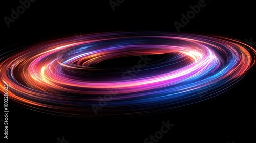 Colorful Light Emission from a Cosmic Black Hole