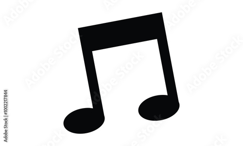 Music icon set. note music icon vector .