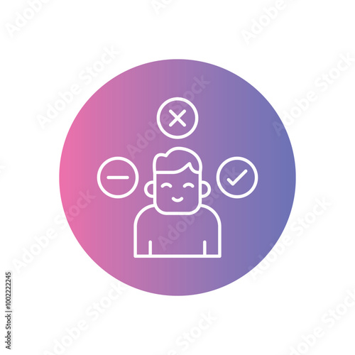 User Experience vector icon stock illustration