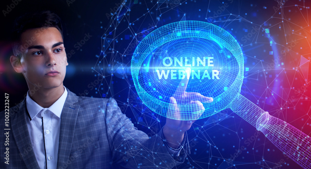Business, Technology, Internet and network concept. Webinar e-learning. Training concept. Business, Technology, Internet and network concept. Webinar e-learning. Training concept.