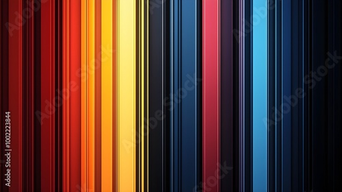 Radiant rainbow-colored light streaks stretching vertically, creating a bold and dynamic visual display, representing diversity and vibrancy