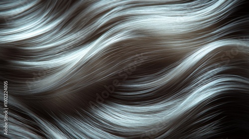 Close-Up of Wavy Blonde Hair Strands