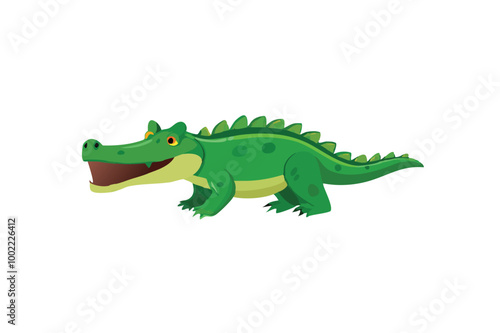  Cute Alligator vector art illustration photo