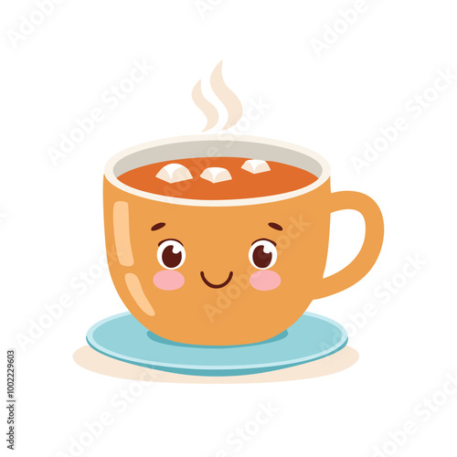 Tea Drink Beverage Liquid Water Fresh Animation Kawaii Healthy Character
