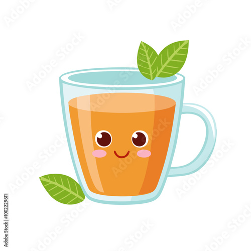 Tea Drink Beverage Liquid Water Fresh Animation Kawaii Healthy Character
