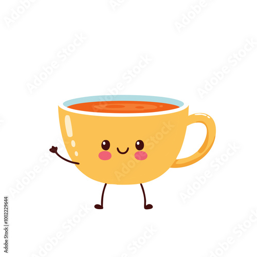 Tea Drink Beverage Liquid Water Fresh Animation Kawaii Healthy Character
