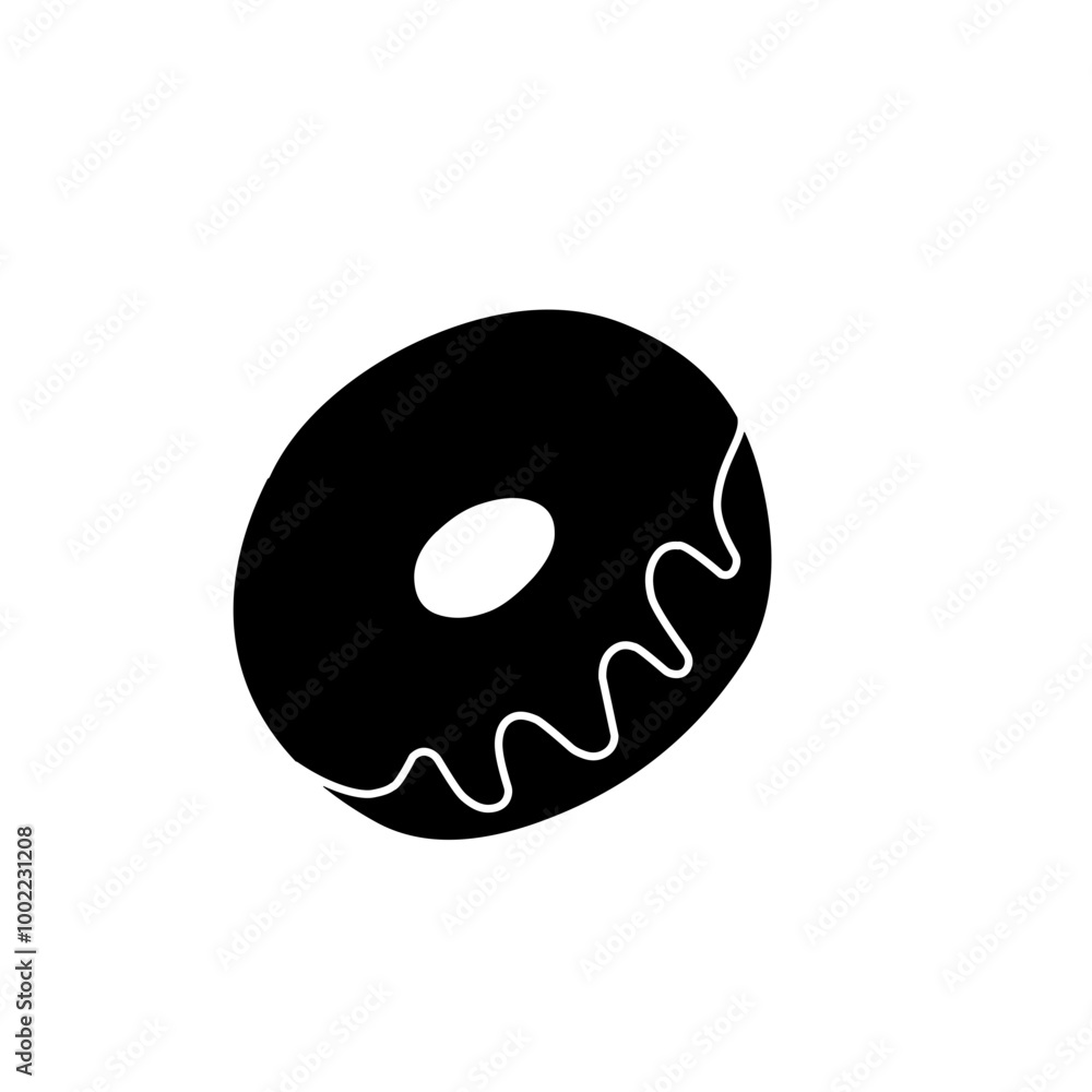 Fototapeta premium donut food icon