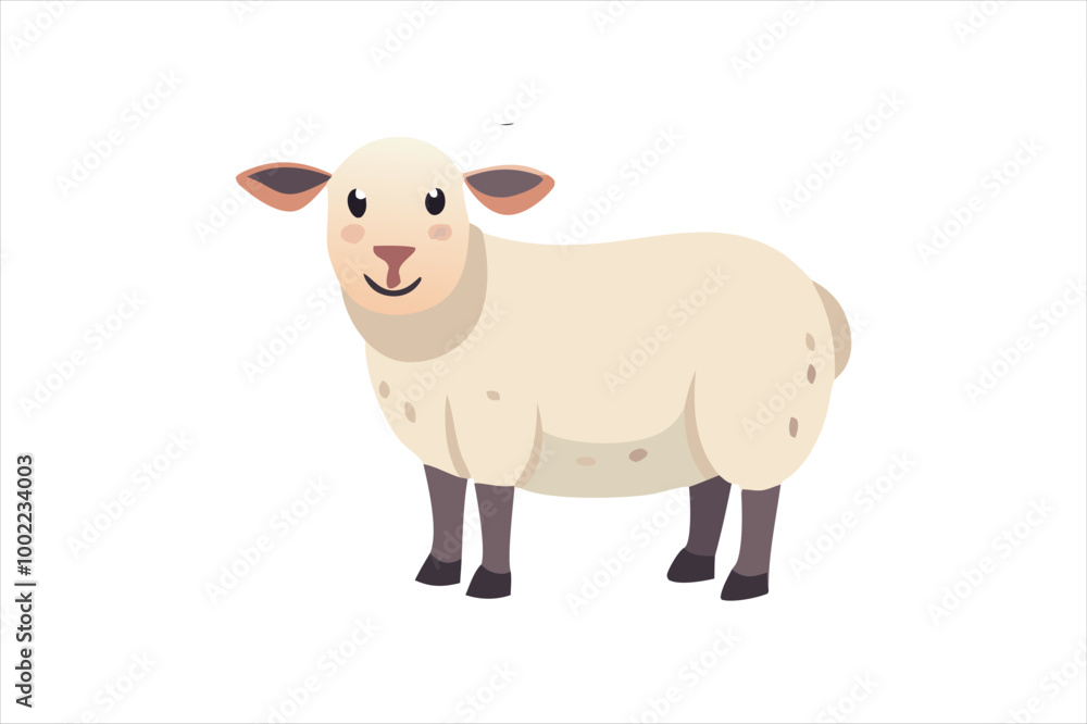 Cute Sheep vector art illustration Cute Sheep vector art illustration