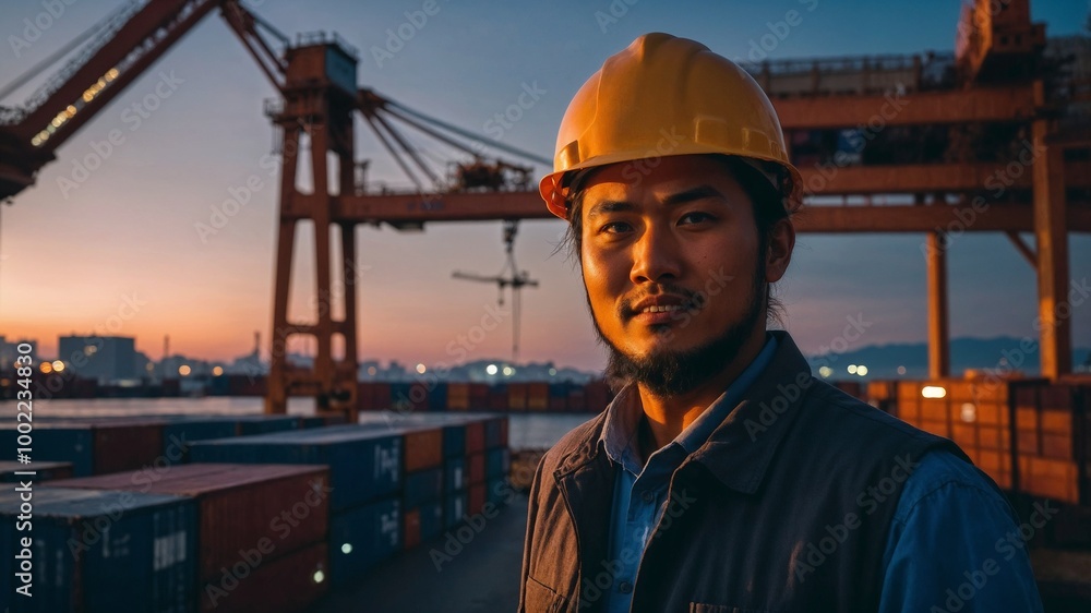 Determined at Dusk: Cargo Operations in an Industrial Port Determined at Dusk: Cargo Operations in an Industrial Port