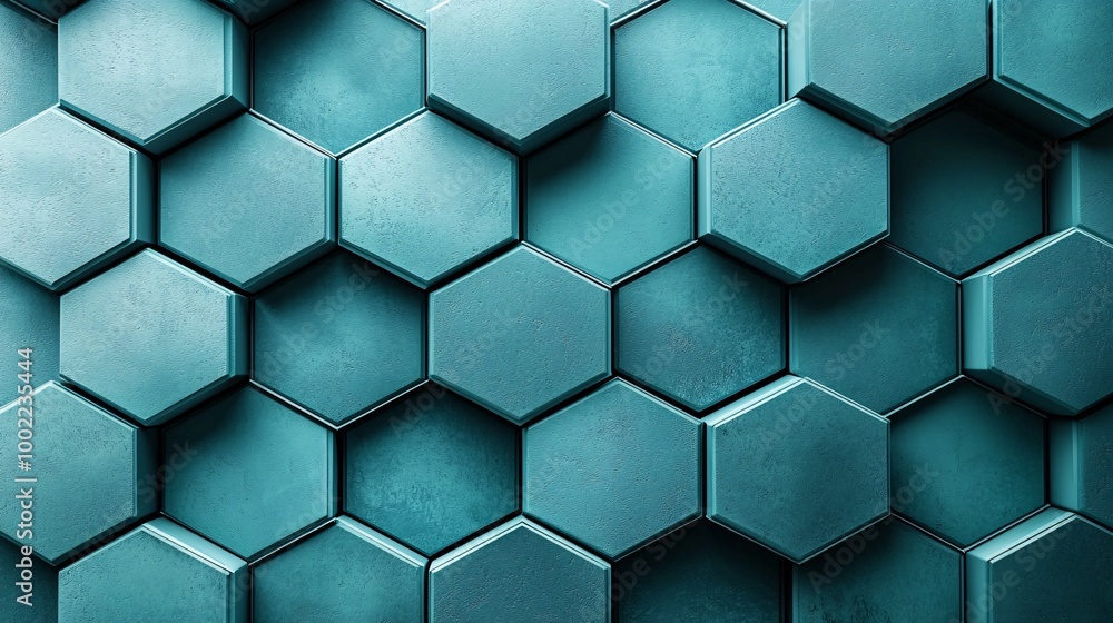 Elegance in Symmetry: Mint Hexagonal Geometric Design for Modern Aesthetic Sensibility Elegance in Symmetry: Mint Hexagonal Geometric Design for Modern Aesthetic Sensibility