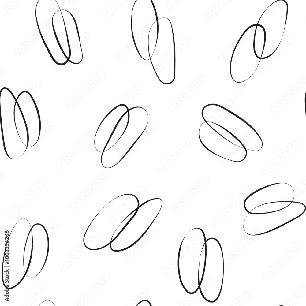 coffee beans seamless pattern