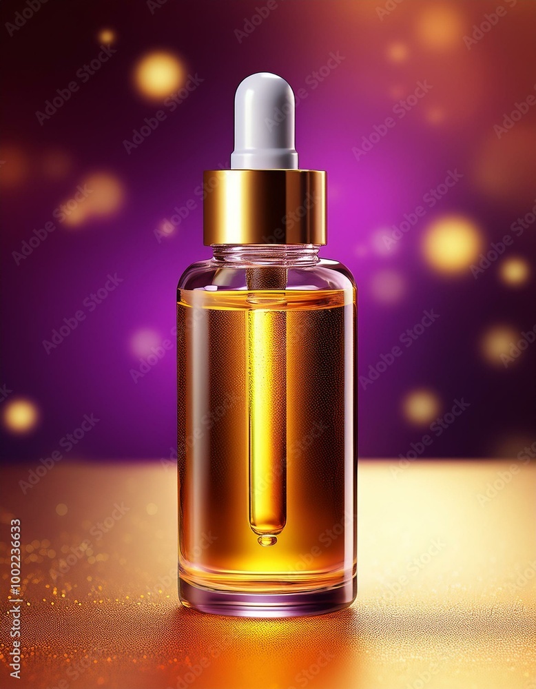 Glass bottle of serum Glass bottle of serum