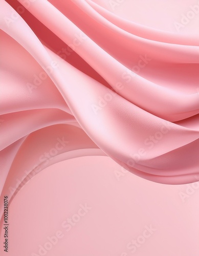 Soft pink fabric folds