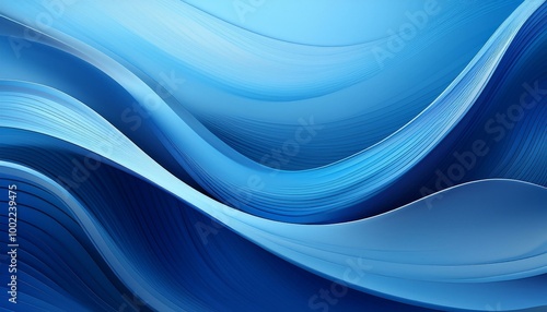 Abstract blue wave background