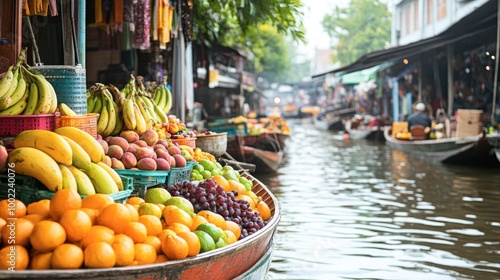 A scenic boat ride through the floating markets of Damnoen Saduak, with colorful fruit and souvenirs.