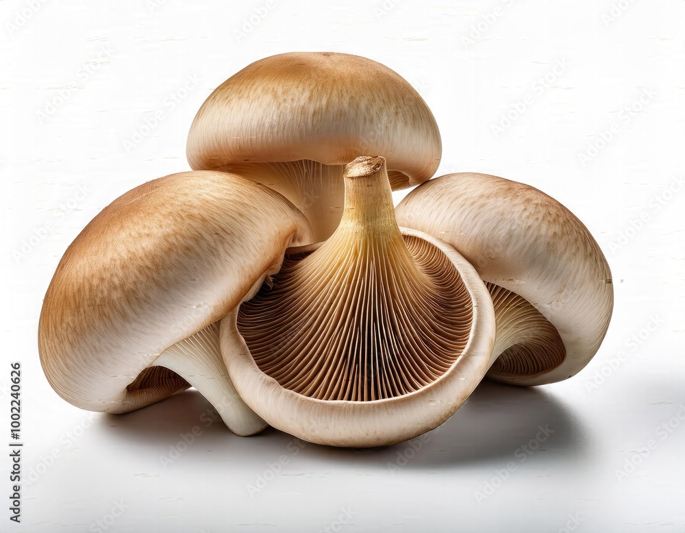 Mushrooms images, mushrooms on a white isolated background Mushrooms images, mushrooms on a white isolated background
