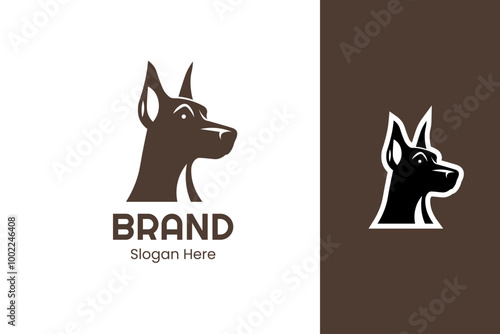 Modern Doberman Vector Logo For Business