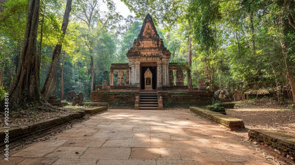 The historic and sacred Wat Umong, a forest temple with ancient tunnels and serene surroundings. The historic and sacred Wat Umong, a forest temple with ancient tunnels and serene surroundings.