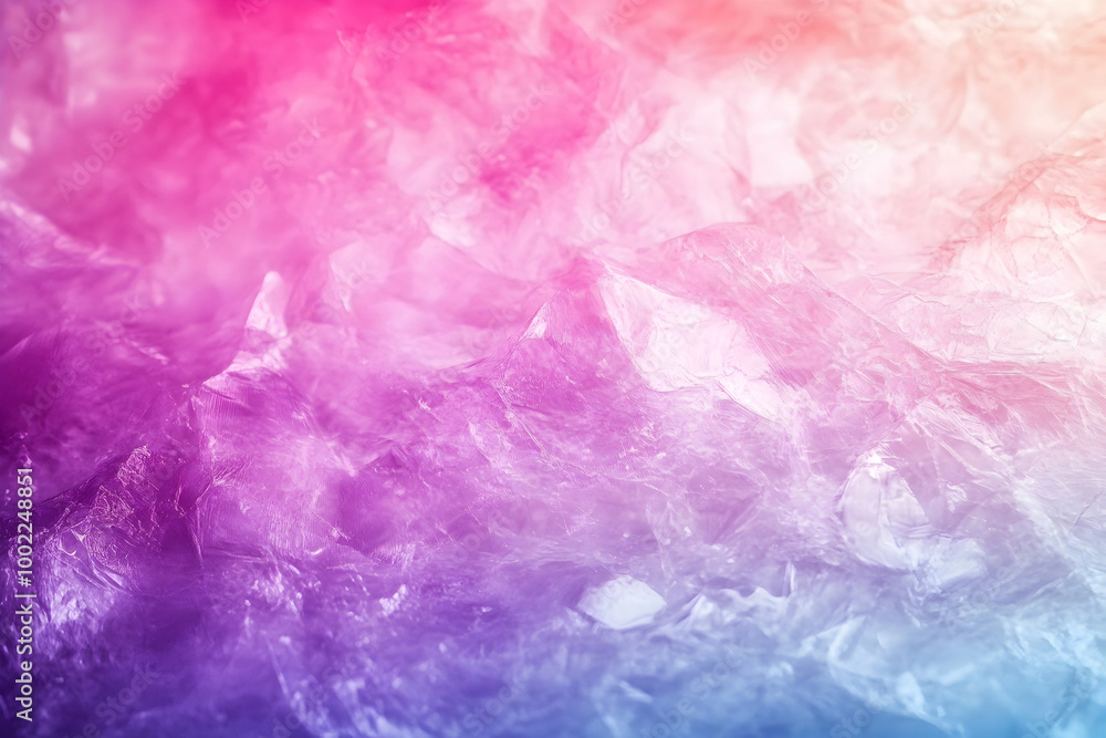 Abstract Background - Pink and Blue Wrinkled Plastic Texture Abstract Background - Pink and Blue Wrinkled Plastic Texture