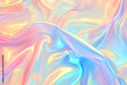 Abstract Background with Pastel Colors and Smooth Flowing Lines