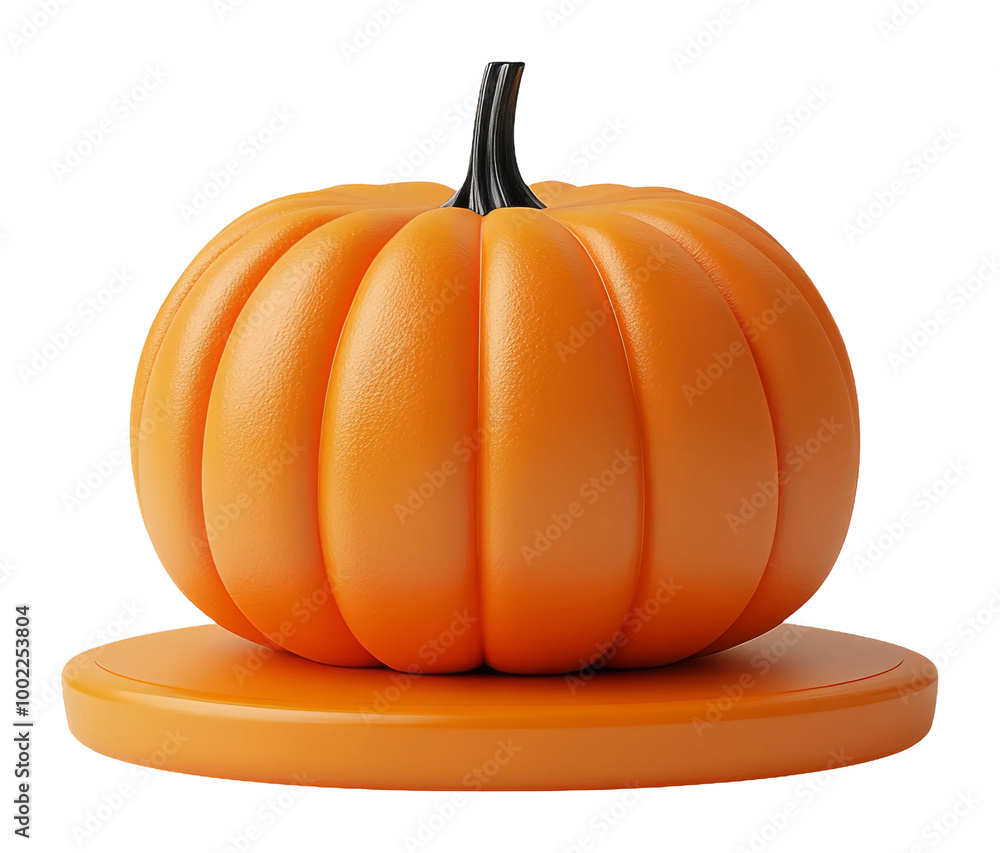 Obraz premium 3d Rendered Pumpkin on Transparent Background