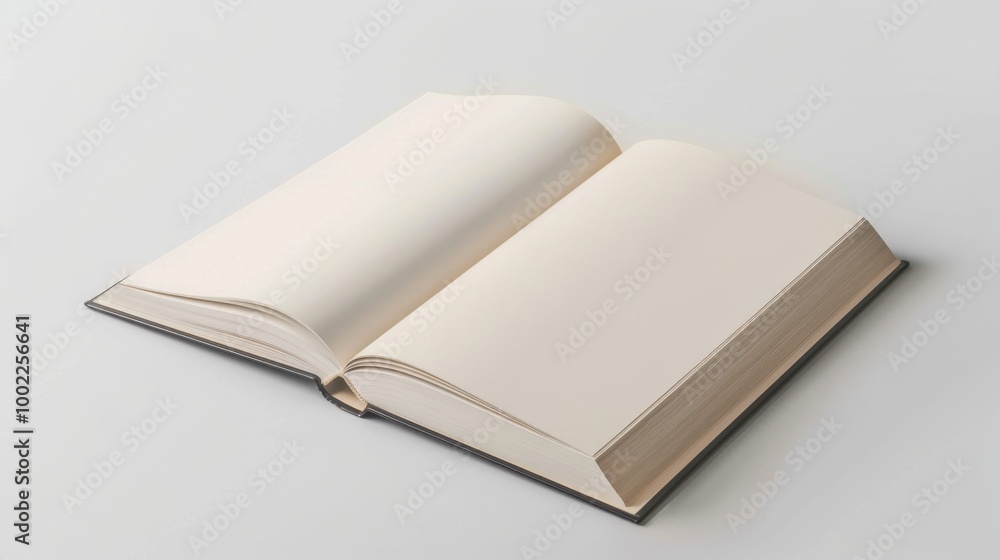 Blank Book Laying Flat on a Seamless Surface Blank Book Laying Flat on a Seamless Surface