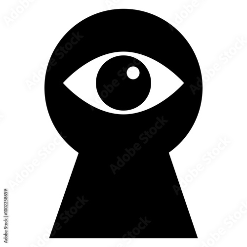 Privacy violation icon - Solid style