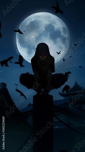 Unknown Ninja and Crow Jutsu