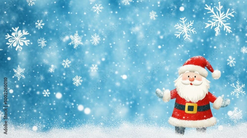 A snowman wearing a red hat A snowman wearing a red hat
