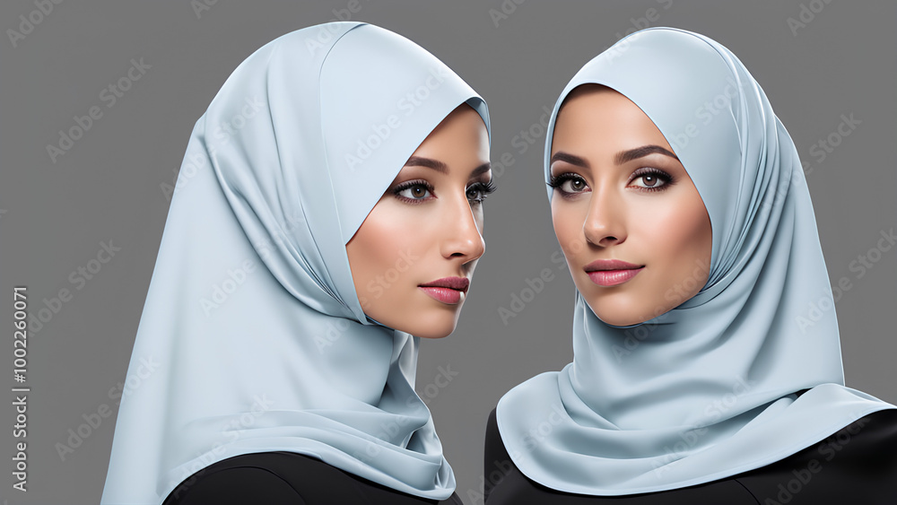 Sleek Instant Hijab with Attached Under Cap – Modern Design Sleek Instant Hijab with Attached Under Cap – Modern Design