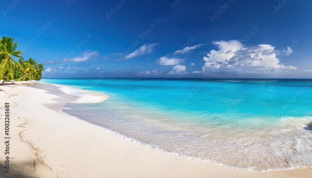 Perfect tropical beach landscape. Vacation holidays background Perfect tropical beach landscape. Vacation holidays background