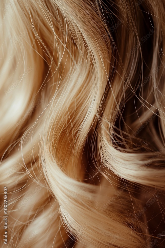 Naklejka premium Closeup of a woman's hair color and texture