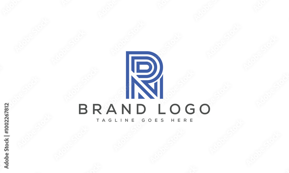 Fototapeta premium letter RN logo design vector template design for brand.
