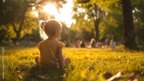 Fototapeta Naklejka Na Ścianę i Meble -  Children playing in the streets and parks